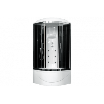 Душевая кабина Royal Bath BK RB 100BK3-BT-CH (черное/прозрачное)